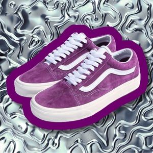 Y2K Vans Old School Low Top Suede Purple Sneakers